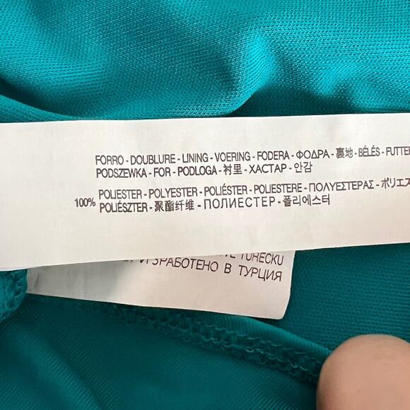 ZARA COLLECTION Teal Dress Sz. MD - Picture 6 of 6